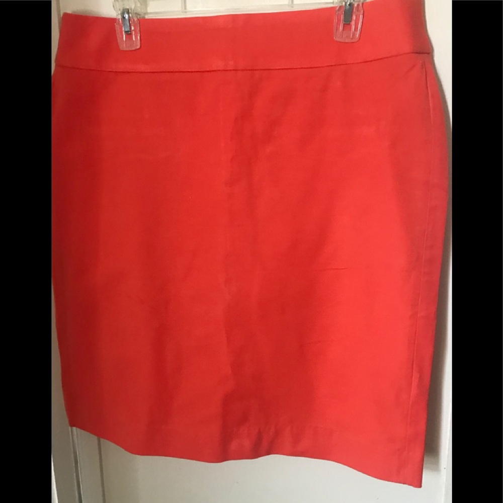 Orange Wide Band Fitted Skirt Size 14